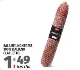 Vivo Supermercati Salame ungherese Clai offerta