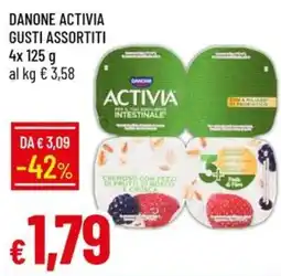 IperFamila Danone Activia gusti assortiti offerta