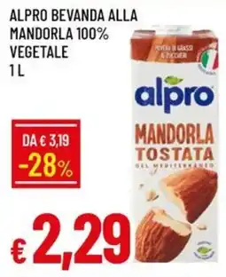 IperFamila Alpro bevanda alla mandorla 100% vegetale offerta