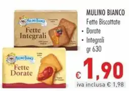 Cash & Carry Grossy Mulino Bianco Fette Biscottate offerta
