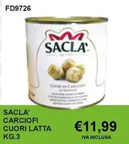 Italy Cash and Carry Sacla' carciofi cuori latta offerta