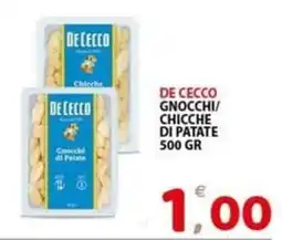 Il Centro Superstore De Cecco Gnocchi/Chicche di Patate offerta