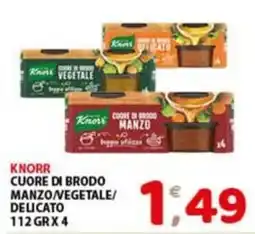 Mio Market Knorr cuore di brodo manzo/vegetale/delicato offerta