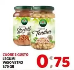 Mio Market Cuore e Gusto legumi vaso vetro offerta