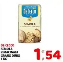 Mio Market De Cecco semola rimacinata grano duro offerta
