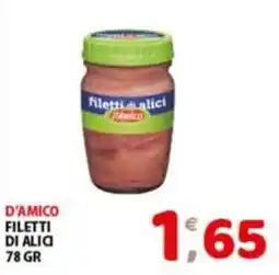 Mio Market Filetti di alici D'Amico offerta