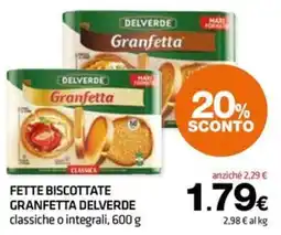 Superconti Fette biscottate Granfetta Delverde offerta
