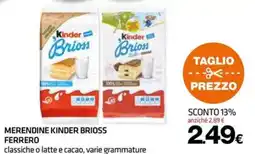 Superconti Merendine Kinder Brioss Ferrero offerta