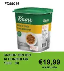 Italy Cash and Carry Knorr brodo ai funghi offerta
