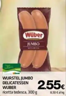 Superconti Wurstel jumbo delicatessen wuber offerta