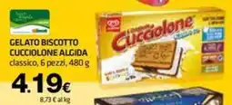 Superconti Gelato biscotto Cucciolone Algida offerta