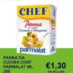 Italy Cash and Carry Panna da cucina chef Parmalat offerta