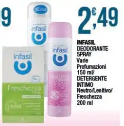Sidis Infasil deodorante spray offerta