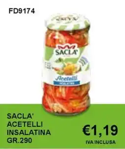 Italy Cash and Carry Sacla' acetelli insalatina offerta