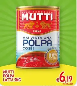 Italy Cash and Carry Mutti polpa offerta