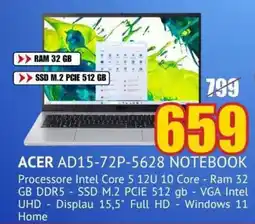 Schiavotto Acer AD15-72P-5628 Notebook offerta