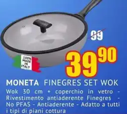 Schiavotto Moneta Finegres Set Wok offerta