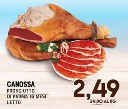 Gran Risparmio Canossa prosciutto di parma 16 mesi letto offerta
