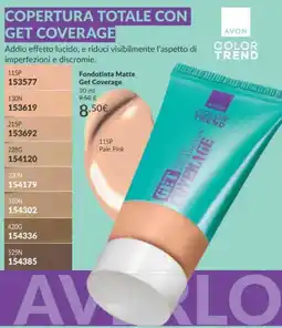 Avon Avon Fondotinta Matte Get Coverage offerta