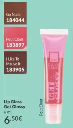 Avon Avon lip gloss get glossy offerta