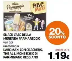 Superconti Snack l'abc della merenda Parmareggio offerta
