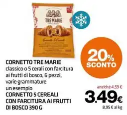 Superconti Cornetto Tre Marie offerta