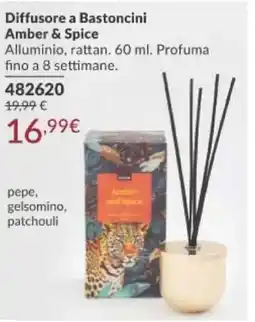 Avon Diffusore a Bastoncini Amber & Spice offerta