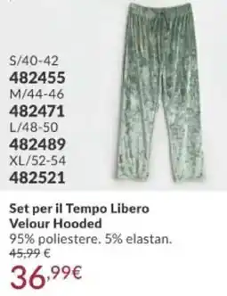 Avon Set per il Tempo Libero Velour Hooded offerta