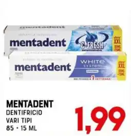 Gran Risparmio Mentadent dentifricio offerta