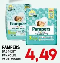 Gran Risparmio Pampers baby-dry pannolini offerta