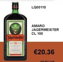 Italy Cash and Carry Amaro Jagermeister offerta