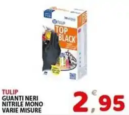 Il Centro Superstore Tulip guanti neri nitrile mono offerta