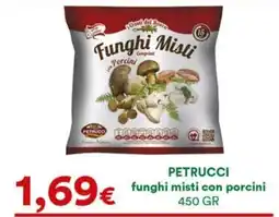 Supermercati Pasquale Prisco Petrucci funghi misti con porcini offerta