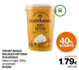 Superconti Yogurt bianco biologico Fattoria Scaldasole offerta