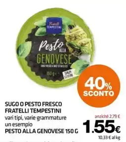 Superconti Pesto alla genovese Fratelli Tempestini offerta