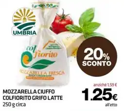 Superconti Mozzarella ciuffo colfiorito offerta