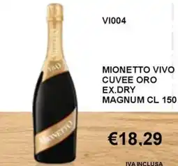 Italy Cash and Carry Mionetto Vivo Cuvee Oro offerta