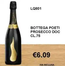 Italy Cash and Carry Bottega Poeti Prosecco Doc offerta