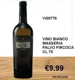Italy Cash and Carry Vino bianco Masseria Falvo Pircoca offerta
