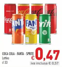 Cash & Carry Grossy Coca Cola - Fanta - Sprite offerta
