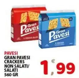 Premium Supermercati Pavesi gran pavesi crackers non salati offerta