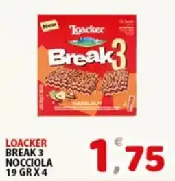 Premium Supermercati Loacker Break 3 Nocciola offerta