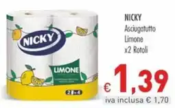 Cash & Carry Grossy Nicky asciugatutto limone offerta