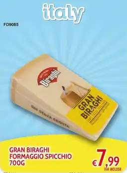 Italy Cash and Carry Gran Biraghi Formaggio Spicchio offerta