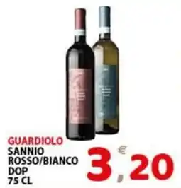 Premium Supermercati Guardiolo Sannio Rosso/Bianco DOP offerta