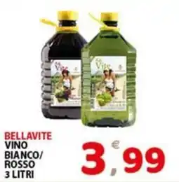 Premium Supermercati Bellavite vino bianco/rosso offerta