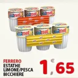Premium Supermercati Ferrero ESTATE limone/pesca bicchiere offerta