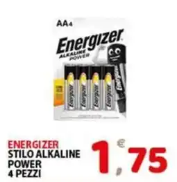 Premium Supermercati Energizer stilo alkaline power offerta