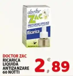 Premium Supermercati Doctor Zac ricarica liquida antizanzare offerta
