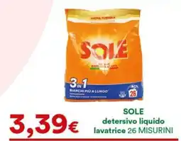 Supermercati Pasquale Prisco Sole detersivo liquido offerta